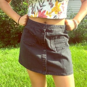 black button down skirt from Brandy Melville!